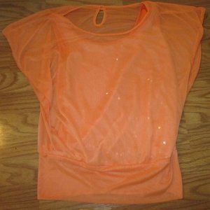 4/$40 Studio Y Size S bright orange top